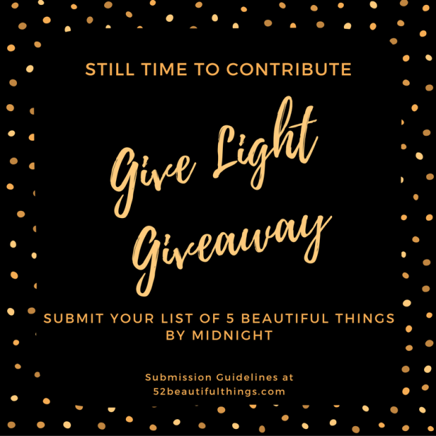 Submit your list of 5 Beautiful Things by Midnight21st Birthday.png